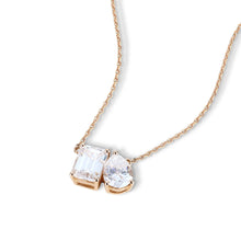 Toi Et Moi Necklace With Pear & Emerald Cut Moissanite