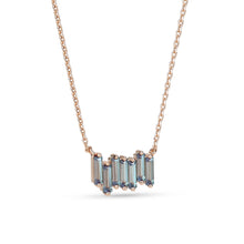 Baguette Cut Alexandrite Geometric Rhythm Pendant