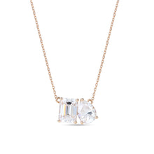 Toi Et Moi Necklace With Pear & Emerald Cut Moissanite