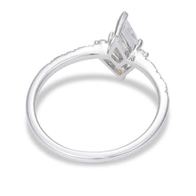 Kite Cut Moissanite Ring Modern Geometric Elegance