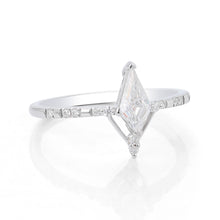 Kite Cut Moissanite Ring Modern Geometric Elegance