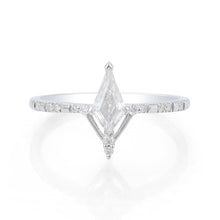 Kite Cut Moissanite Ring Modern Geometric Elegance
