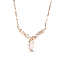 Marquise & Round Cut Moissanite Art Deco Bow Gift Necklace