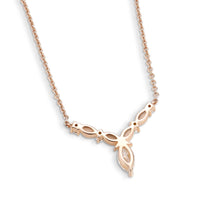 Marquise & Round Cut Moissanite Art Deco Bow Gift Necklace