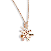 Multicolor Gemstone Pendant Necklace Color Symphony Necklace