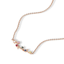 Round Cut Multi Gem Branch Gift Necklace