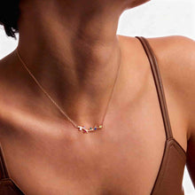 Round Cut Multi Gem Branch Gift Necklace